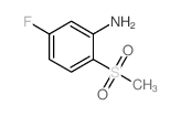 5-氟-2-甲基磺酰基苯胺结构式