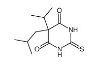 5-isobutyl-5-isopropyl-2-thio-barbituric acid结构式