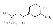 1-N-Boc-3-氨基哌啶柠檬酸盐结构式