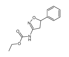 (5-phenyl-4,5-dihydro-isoxazol-3-yl)-carbamic acid ethyl ester Structure