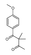 1-(4-methoxyphenyl)-2,2-dimethylbutane-1,3-dione结构式
