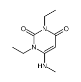 1,3-diethyl-6-(methylamino)pyrimidine-2,4-dione Structure