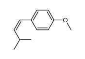 (Z)-1-methoxy-4-(3-methylbut-1-en-1-yl)benzene Structure