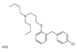 N-butyl-N-[3-[2-[(4-chlorophenyl)methyl]phenoxy]propyl]butan-1-amine,hydrochloride结构式