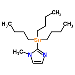 1-甲基- 2 -(三正丁基锡)咪唑结构式