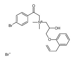 [2-(4-bromophenyl)-2-oxoethyl]-[2-hydroxy-3-(2-prop-2-enylphenoxy)propyl]-dimethylazanium,bromide结构式