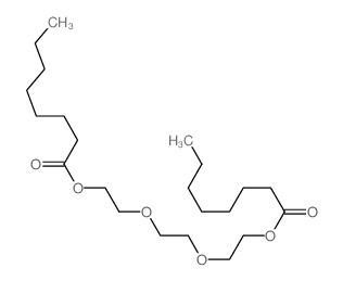 (乙烷-1,2-二基双(氧基))双(乙烷-2,1-二基)二辛酸酯结构式