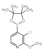 3-Chloro-2-methoxypyridine-4-boronic acid pinacol ester Structure