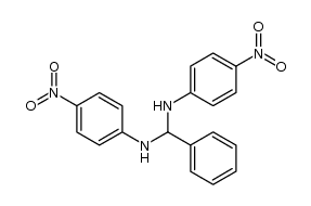 N,N'-bis-(4-nitro-phenyl)-benzylidenediamine结构式