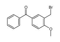 [3-(bromomethyl)-4-methoxyphenyl]-phenylmethanone Structure