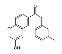 6-[2-(m-tolyl)acetyl]-4H-1,4-benzoxazin-3-one结构式
