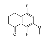 5,8-二氟-7-甲氧基-3,4-二氢萘-1(2H)-酮结构式
