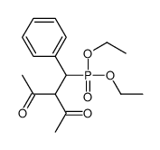 3-[diethoxyphosphoryl(phenyl)methyl]pentane-2,4-dione结构式
