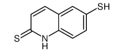 6-sulfanyl-1H-quinoline-2-thione结构式