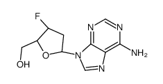 2',3'-dideoxy-2'-fluoroarabinofuranosyladenine结构式