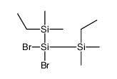 dibromo-bis[ethyl(dimethyl)silyl]silane Structure