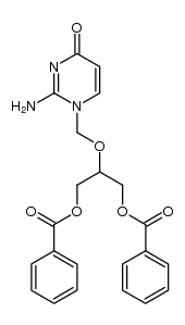 1-[[2-(benzoyloxy)-1-[(benzoyloxy)methyl]ethoxy]methyl]isocytosine Structure