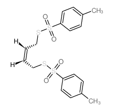 Benzenesulfonothioicacid, 4-methyl-, S1,S1'-(2Z)-2-butene-1,4-diyl ester structure
