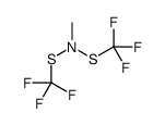 N,N-bis(trifluoromethylsulfanyl)methanamine结构式