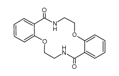 6,7:13,14-dibenzo-1,8,4,11-dioxadiazacyclotetradecane-5,12-dione结构式