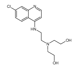 N'-(7-chloro-[4]quinolyl)-N,N-bis-(2-hydroxy-ethyl)-ethylenediamine结构式