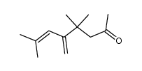 4,4,7-trimethyl-5-methylene-oct-6-en-2-one Structure