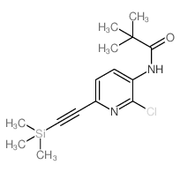 N-(2-氯-6-((三甲硅基)乙炔基)吡啶-3-基)新戊酰胺结构式