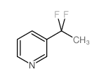 Pyridine,3-(1,1-difluoroethyl)-(9CI) Structure