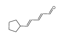 (2E,4E)-5-cyclopentylpenta-2,4-dienal Structure