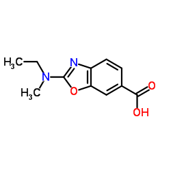 2-[Ethyl(methyl)amino]-1,3-benzoxazole-6-carboxylic acid Structure