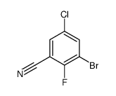 3-Bromo-5-chloro-2-fluorobenzonitrile Structure