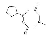 Cyclopentylboronic acid MIDA ester structure