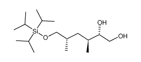 (2S,3S,5S)-3,5-dimethyl-6-((triisopropylsilyl)oxy)hexane-1,2-diol Structure