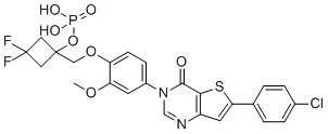 BMS 814580 phosphate Structure