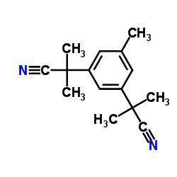 5,α,α,α',α'-五甲基-1,3-苯二乙腈;阿那曲唑中间体结构式