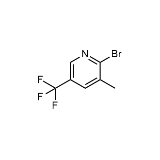 2-溴-3-甲基-5-(三氟甲基)吡啶结构式