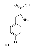 (2S)-2-amino-3-(4-bromophenyl)propanoic acid,hydrochloride structure