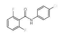 N-(4-氯苯基)-2,6-二氟苯甲酰胺结构式
