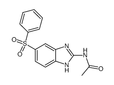 2-Acetamido-5(6)-phenylsulphonobenzimidazole结构式