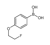 4-(2-氟乙氧基)苯硼酸结构式