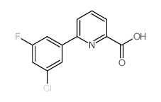 6-(3-氯-5-氟苯基)吡啶甲酸结构式