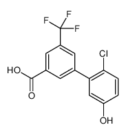 3-(2-chloro-5-hydroxyphenyl)-5-(trifluoromethyl)benzoic acid Structure