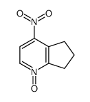 4-硝基-6,7-二氢-5H-环戊并[b]吡啶 1-氧化物结构式