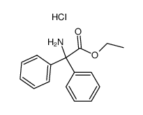 amino-diphenyl-acetic acid ethyl ester, hydrochloride结构式