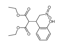 ethyl 2-ethoxycarbonyl-3-(2-hydroxyphenyl)-4-nitrobutyrate Structure