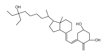 (1R,3S,5E)-5-[(2E)-2-[(1R,3aS,7aR)-1-(7-ethyl-7-hydroxynonan-2-yl)-7a-methyl-2,3,3a,5,6,7-hexahydro-1H-inden-4-ylidene]ethylidene]-4-methylidenecyclohexane-1,3-diol结构式