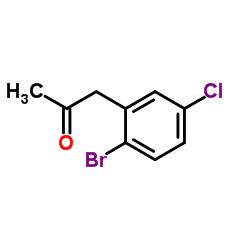 1-(2-Bromo-5-chlorophenyl)acetone Structure
