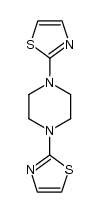 1,4-bis(2-thiazolyl)-1,4-diazacyclohexane结构式