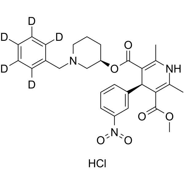 rac-Benidipine-d5 hydrochloride结构式