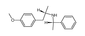 (S)-1-(4-methoxyphenyl)-N-((S)-1-phenylethyl)propan-2-amine结构式